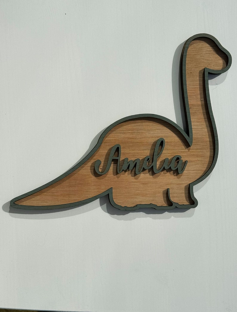 Dinosaur door sign Personalised name letter dinosaur nursery name sign boys bedroom custom dinosaur decoration gift for dinosaur lover gift