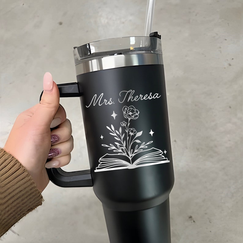 Personalized Teacher 40oz Tumbler Gifts, Custom Teacher Engraved Cup, Teacher Appreciation Gift, Gifts For Teacher Appreciation Week
