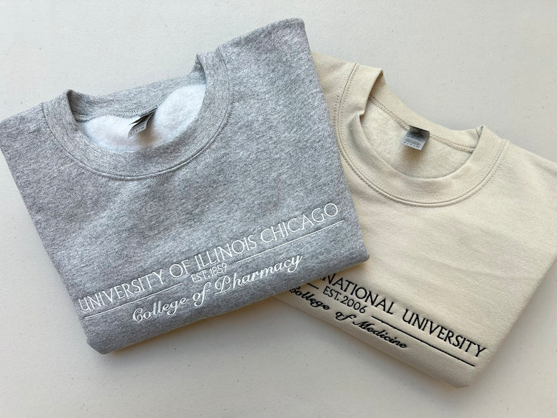 Custom College Embroidered Sweatshirt/Hoodie, Embroidered Personalized University Sweatshirt or Hoodie il_794xN.5900602643_8ozv.jpg