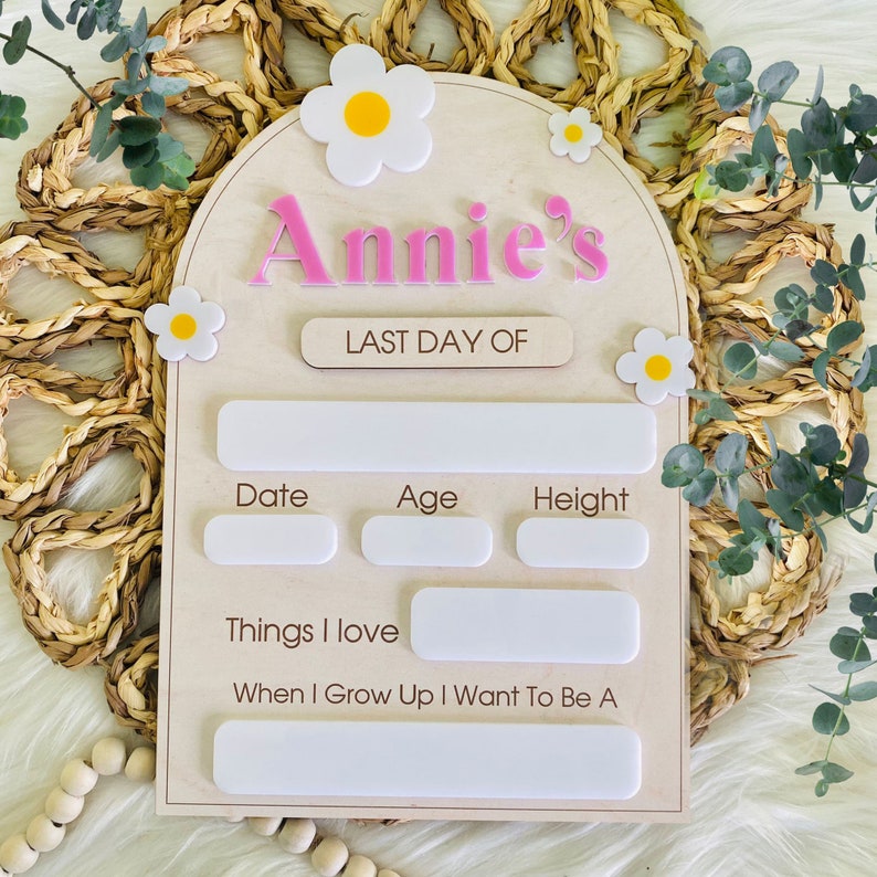 First & Last Day of School Interchangeable Sign, First Day Of School Sign, School Photo Props, Back to School Sign