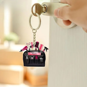 Hairstylist Key Chain,Mom Gift,Hair Stylist Gift,Gift for Hairdresser,Hairstylist Appreciation Day Gift,Hairapist Gift,Gift for Hair Stylist