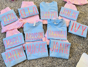 Custom Name Embroidery Gift for Baby Embroidered Shirt