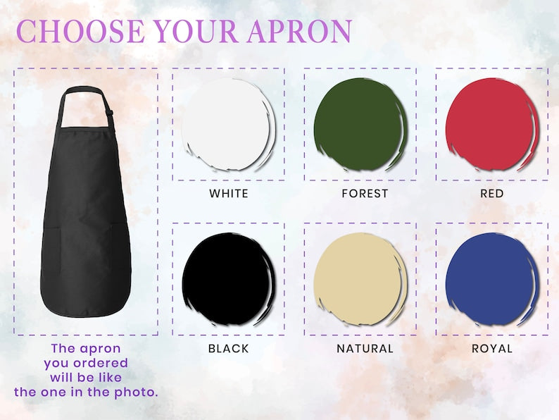 Personalized Apron for Women Gifts, Custom Family Apron Cooking Gift for Mothers Gifts, Customized Aprons for Kitchen Gifts for Mom Gifts