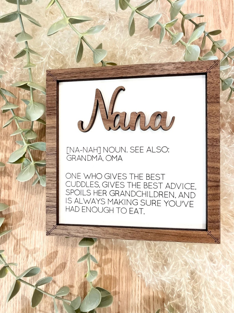 Family definition sign | mom | dad | grandma | grandpa | oma | opa | nana | papa