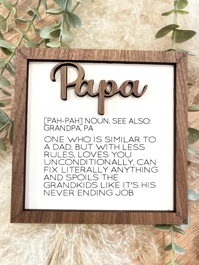 Family definition sign | mom | dad | grandma | grandpa | oma | opa | nana | papa