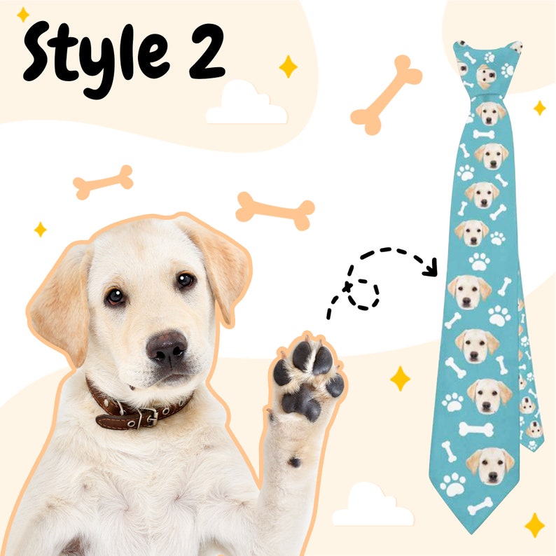 Custom Mens Neck Tie, Personalized Funny Photo Gifts for Men Dad Him, Birthday Fathers Day Ties, Logo Tie, Cat/Dog/Pet Tie, Party Tie