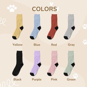 Custom Dog Face Socks, Personalized Socks with Photo, Custom Colored Oil Panting Photo Socks, Cute Dog Photo Socks, Funny Socks for Mom Dad