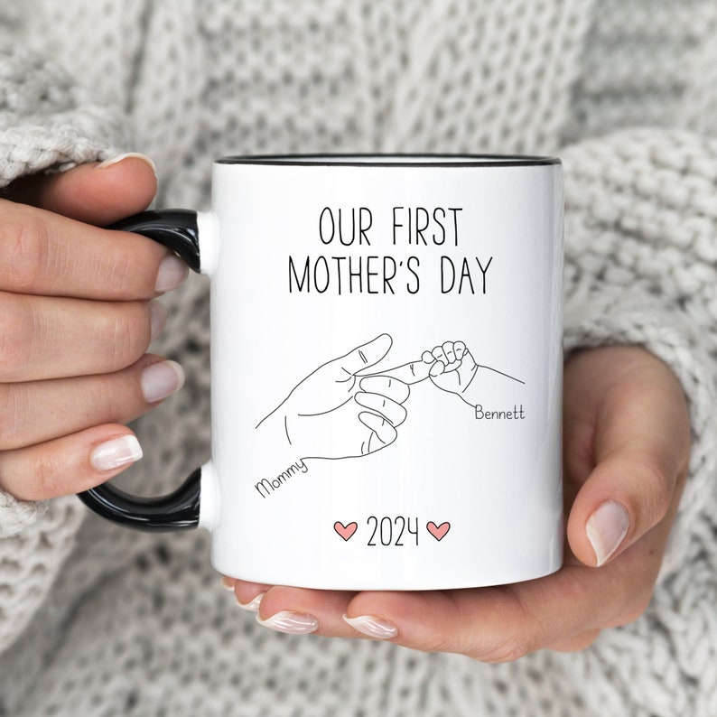 Our First Mother's Day Mug, Custom Gift for New Mother, First Mothers Day Personalised Mug, New Baby Gift for New Mom
