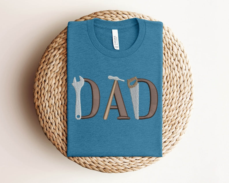 Embroidered Dad Shirt,Fixer of Things Shirt,Papa Tools Shirt,Papa Shirt,Papa can fix it tool box Shirt,Father's Day Shirt,Gift for Papa