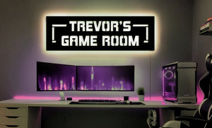 Custom Boys Name Neon Led Wall Panel Decor,Game Room led decor,Gamer room neon light,Boys Led Sign,Led lights for gaming room,Birthday Gifts