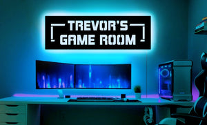 Custom Boys Name Neon Led Wall Panel Decor,Game Room led decor,Gamer room neon light,Boys Led Sign,Led lights for gaming room,Birthday Gifts