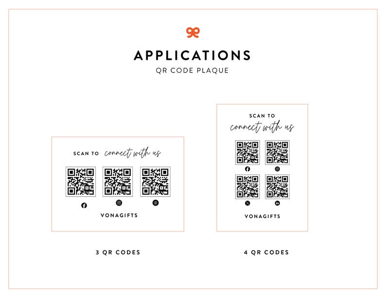 Custom QR Code Sign Personalized QR Sign Small Business Sign Shop Decor Business Social Media Sign Gratuity Sign