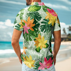 Funny Abs Hawaiian Shirt: Tropical Aloha Beach Shirt