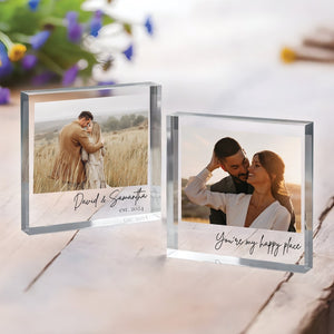Personalized Acrylic Photo Block, Custom Photo Acrylic Plaque, Wedding Gift, Family Gift, Photo Print Acrylic Gifts, Anniversary Gift