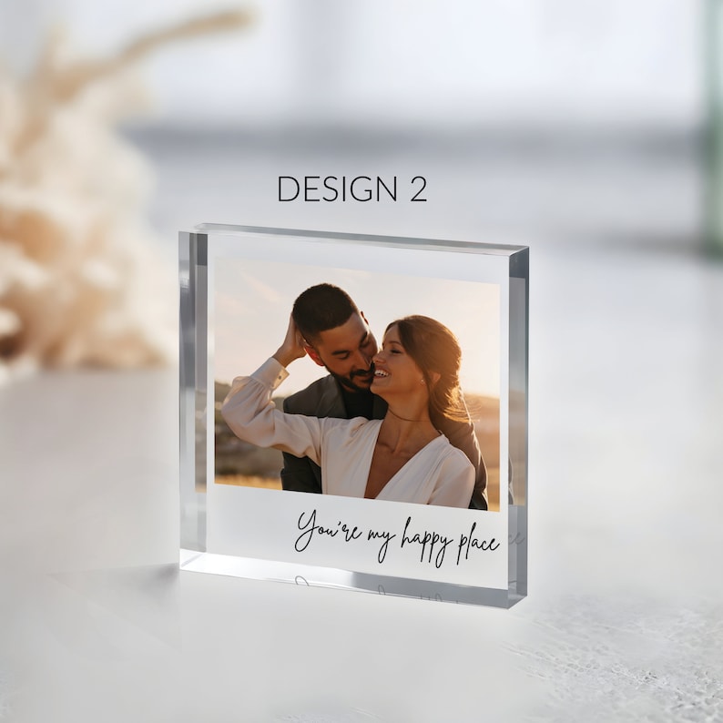 Personalized Acrylic Photo Block, Custom Photo Acrylic Plaque, Wedding Gift, Family Gift, Photo Print Acrylic Gifts, Anniversary Gift