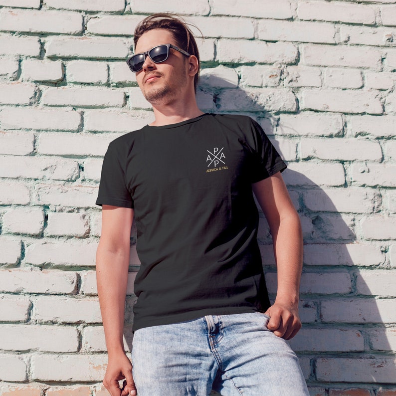 Papa Cross Shirt, Personalized With Name, Gift For Dad Grandpa, Father's Day Gift