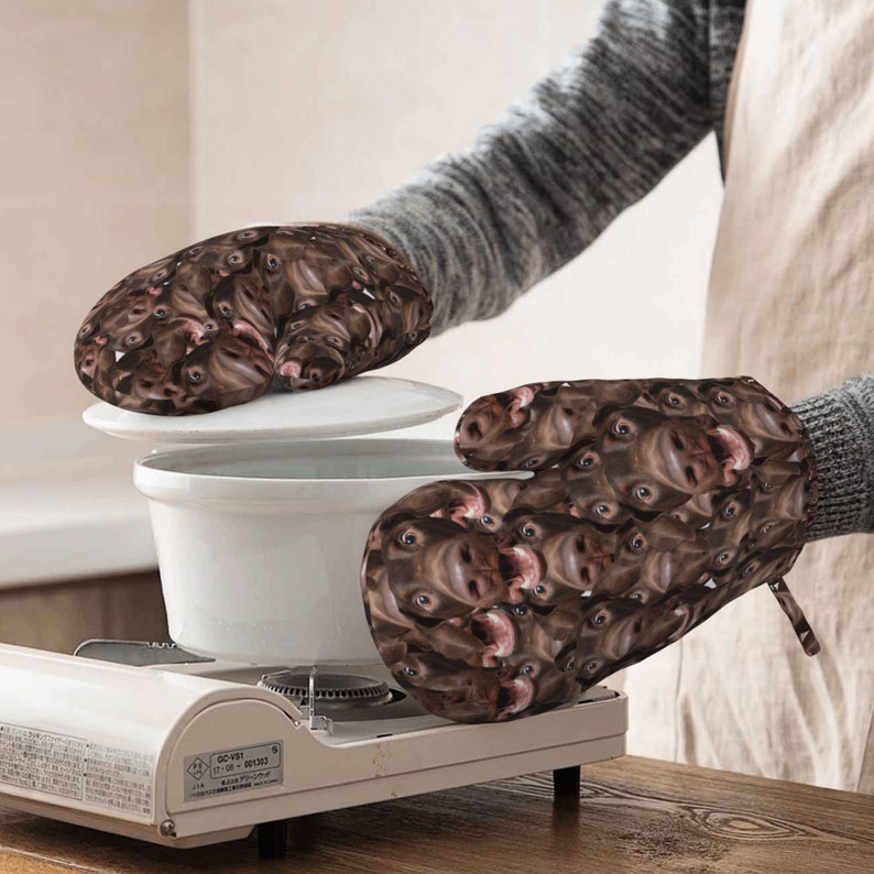 Custom Face Pot Holder -Custom Photo Mitt, Custom Pot Holder, Customized Mitt, Picture Mitt, Photo Gift, Fathers Day Gift