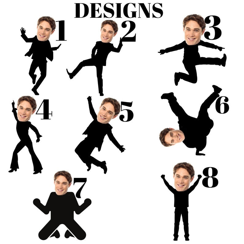 Custom Face Stick Figures Birthday Shirt, Birthday Photo Shirt, Custom Photo Shirt, Birthday Party Group Shirt, Funny Birthday Shirt