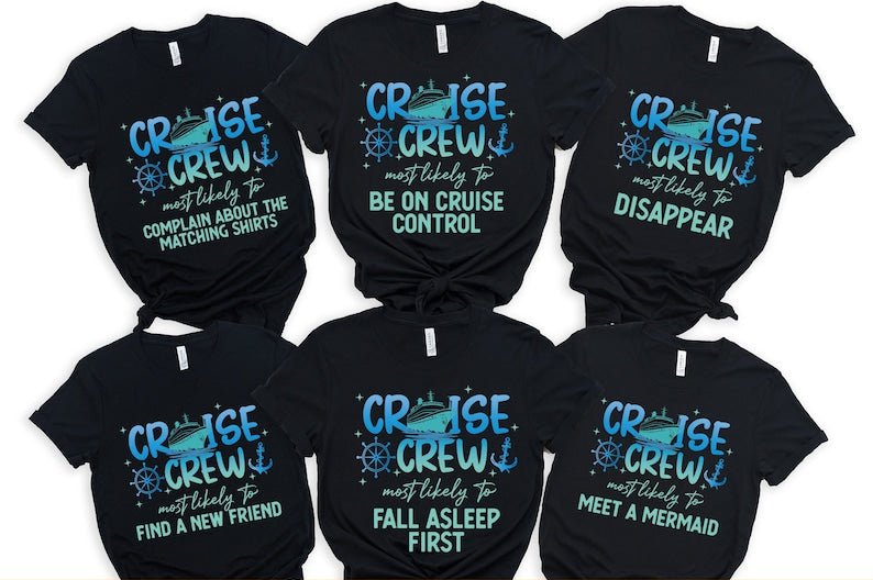 Funny Cruise Trip Shirts: Matching Family Vacation Tees