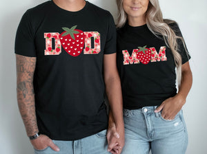 Berry First Birthday Matching Family Shirts: Strawberry Theme Party