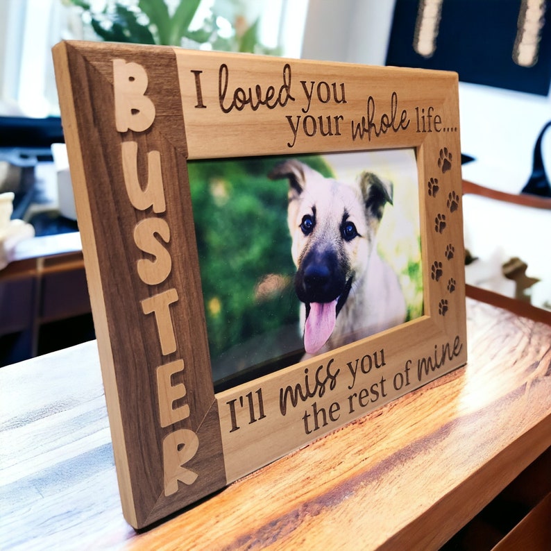 Dog Remembrance Memorial Picture Frame | Personalized Dog Sympathy Gift Tribute | Loss Gift | Pet Loss | Pet Memorial