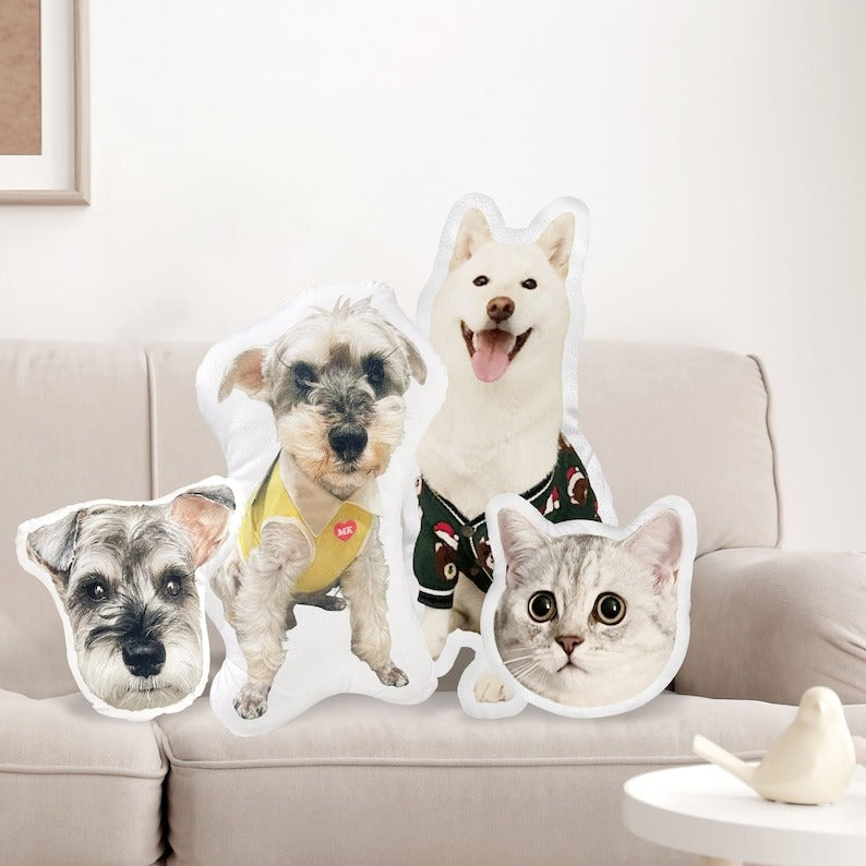 Custom Pet Pillow From Dog Photo, Custom Pet Photo Pillow, Custom Shaped Cushion, Funny Home Decor, Gog Mom Gift