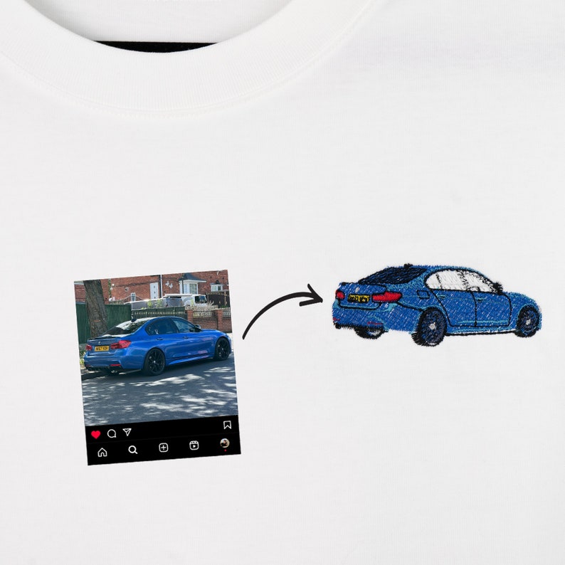 Personalised Car Hoodie, T-Shirt and Jumper, Custom Embroidered Car Hoodie Gift for Car Guys and Enthusiast, Car Gift Realistic Photo Design il_794xN.5934410005_h52a.jpg