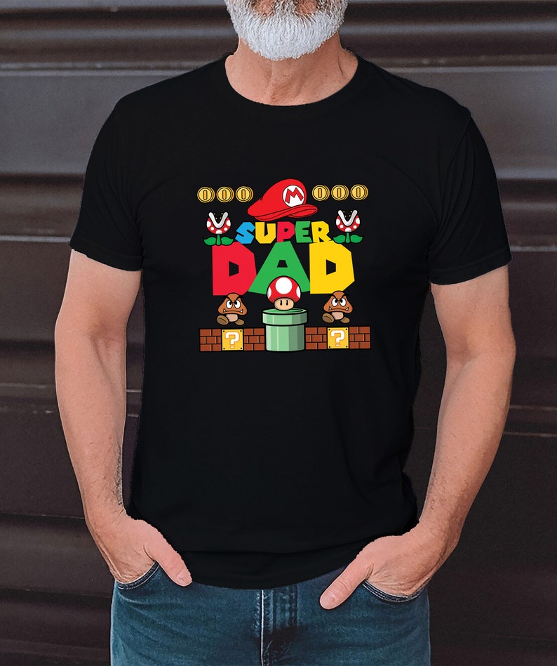 Super Papa, Super Papa Shirt, Gift for Dad, Father's Day gift T-shirt for father Papa, Funny Game Shirt