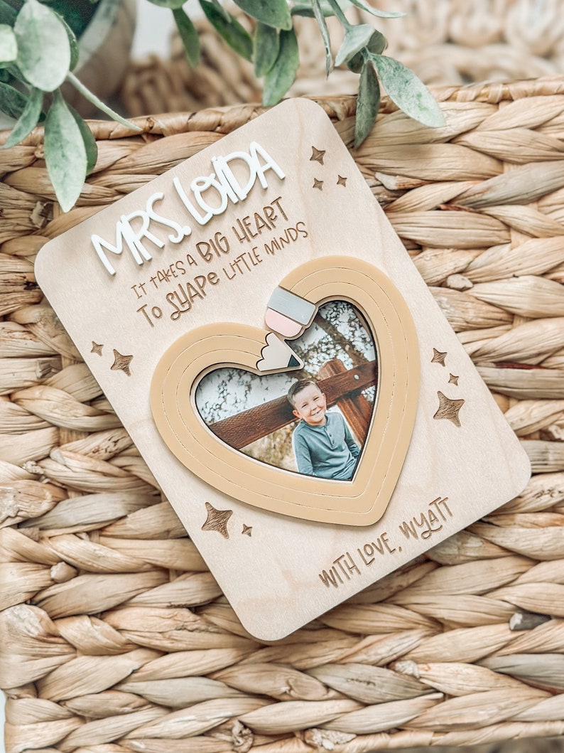 Teacher Magnetic Picture Frames, Picture Frame Fridge Magnet, Teacher Gift, Teacher Appreciation Gift