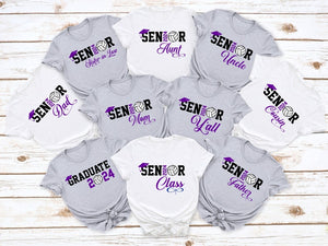 Senior Volleyball Graduation Shirt, Personalized Graduation T-Shirt,Custom Class of 2025 Volleyball Tee,Gift for Senior Volleyball Team Tee