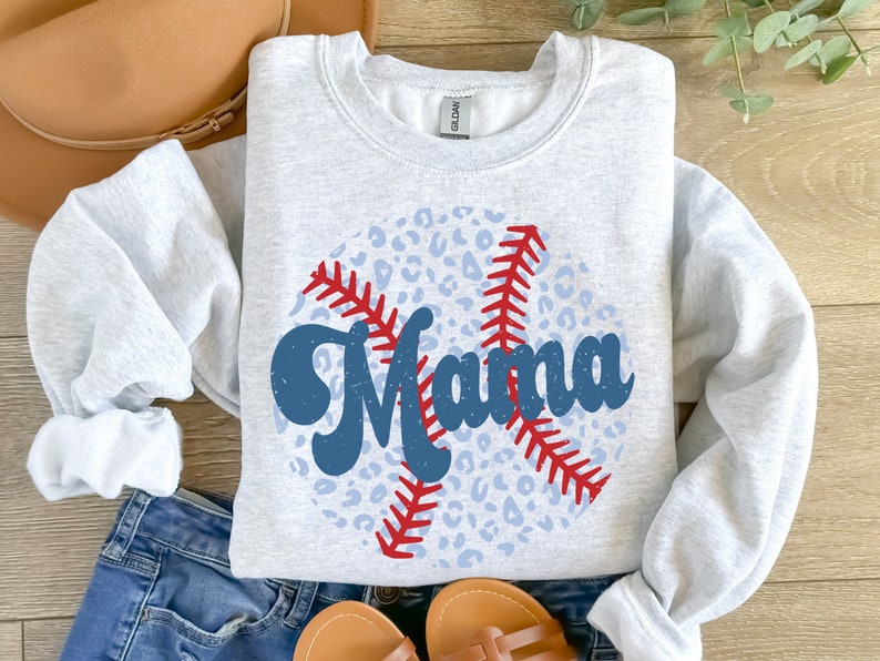 Popular Baseball Mama Sweatshirt, Leopard Baseball Mama Sweater, Baseball Mama Shirt, Baseball Lover Mother Day Gift, Trendy Mother Day Gift