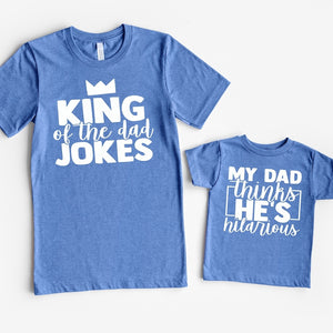 My Dad Thinks He's Funny Shirt, Daddy and Me Matching Shirts, Fun Father's Day Gift