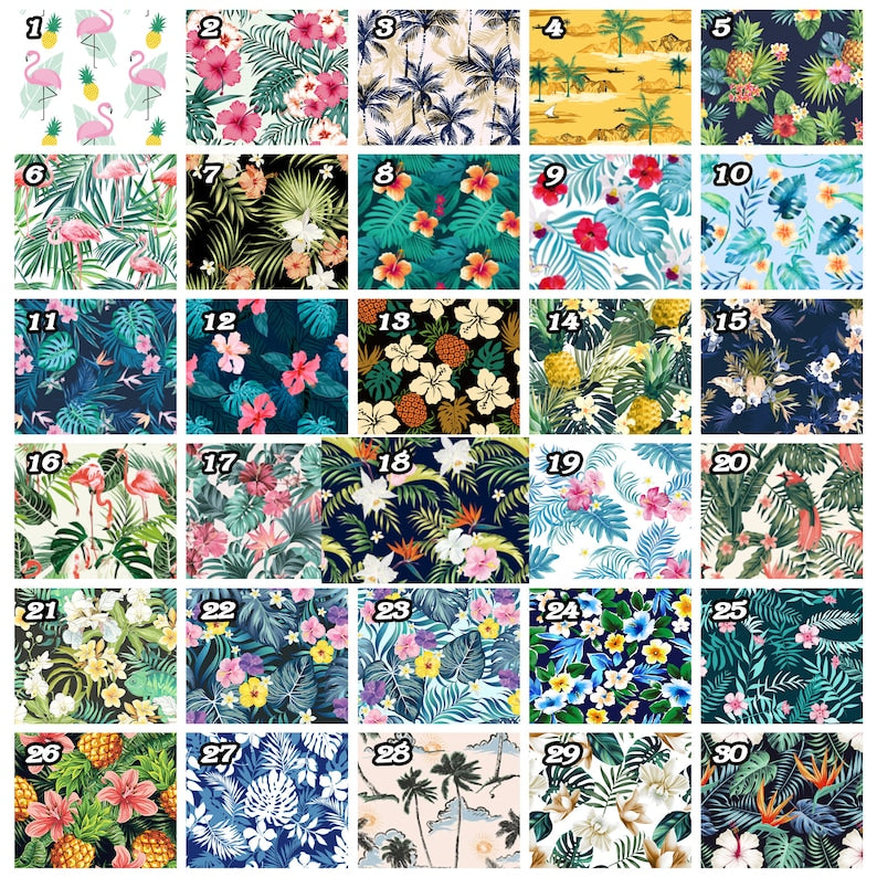 Personalized Picture Face Hawaiian Shirt, Custom Flower Pattern Hawaiian Shirt with Face, Personalized Hawaiian Button Shirt, Shirt for Dad Matching Couple , Family Father's Day Gift Summer Gift