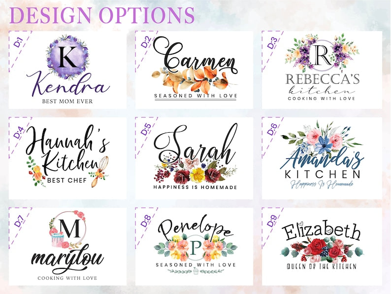 Personalized Apron for Women Gifts, Custom Family Apron Cooking Gift for Mothers Gifts, Customized Aprons for Kitchen Gifts for Mom Gifts