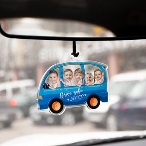 Cute Car accessories, Photo Car ornament, Personalized Gift for men, new driver keychain, car accessories for Men