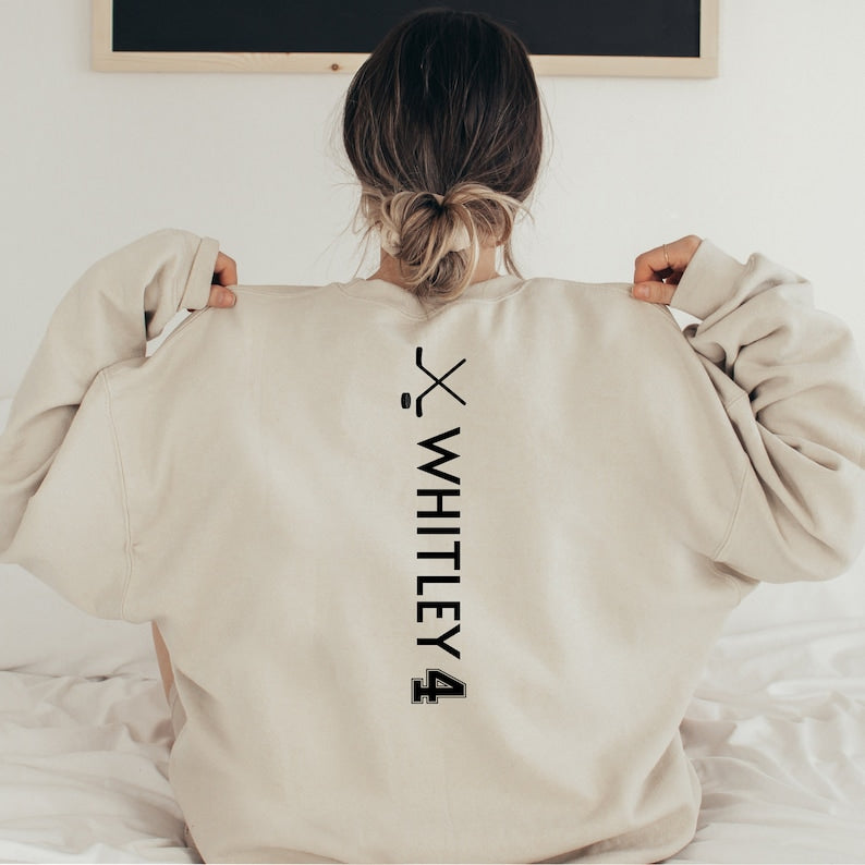 Custom Hockey Mom Sweatshirt, Hockey Mama Hoodie, Sports Mom Sweater, Gift Shirt For Sports Mom, Game Day Hoodie, Mother's Day Hoodies