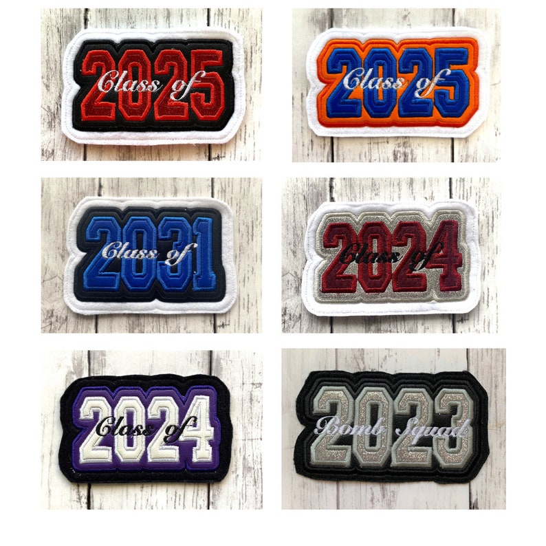 Graduation Year Letterman Jacket Patch | Class year Letterman Jacket P ...