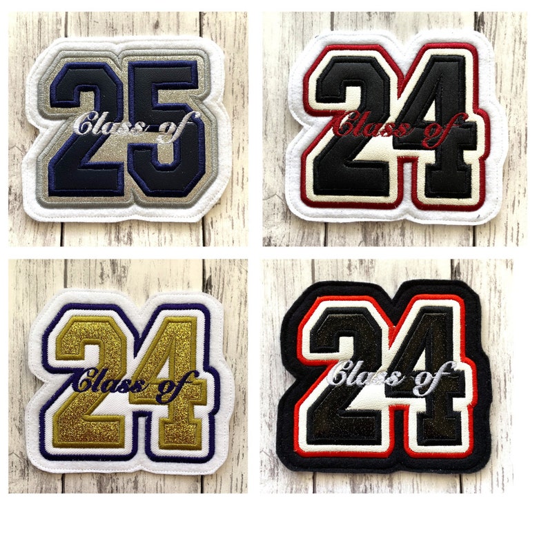 Graduation Year Letterman Jacket Patch | Class year Letterman Jacket Patch | Class of 2023 Patch | Class of 2024 Class of 2025 Class of 2026
