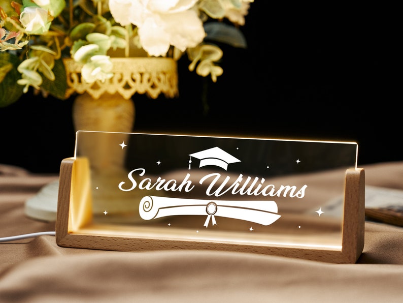 Personalized Desk Name Plate, Graduation Desk Name Plate,Graduation gift, Desk Accessories, Office Gifts for Boss Coworkers, New Job Gifts