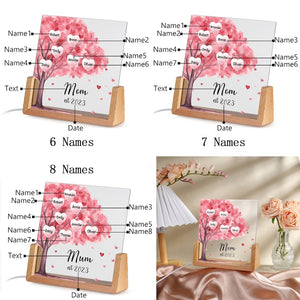 Family Names Night Light Mother's Day Gift, Family Tree Night Light, Custom Night Light With Kids Names, Grandma Mama Mom Mother Gifts