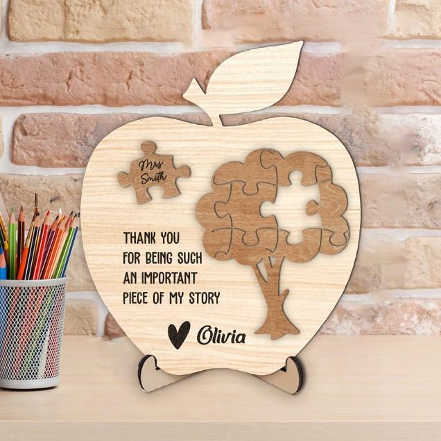 Teacher Gift, Teacher Appreciation, Back To School, Teacher Puzzle, Thank You Teacher Sign