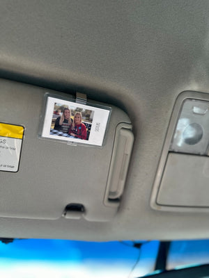 Photo Car Visor Clip, Custom Sun Visor Clip, Personalized Photo Car Decoration, Polaroid Photo for Car, Couples Gift, Wallet Photo Holder