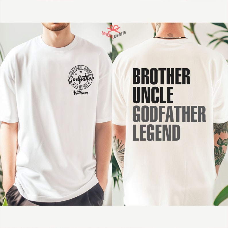 Personalized Godfather Gift, Fathers Day Gift, Dad Gift, Father's Day shirt, Funny Shirts For Dad, Godfather To Be Gift, Godfather Shirt