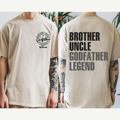 Personalized Godfather Gift, Fathers Day Gift, Dad Gift, Father's Day shirt, Funny Shirts For Dad, Godfather To Be Gift, Godfather Shirt