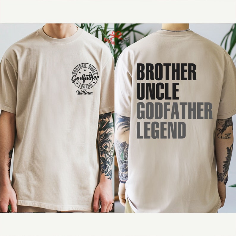 Personalized Godfather Gift, Fathers Day Gift, Dad Gift, Father's Day shirt, Funny Shirts For Dad, Godfather To Be Gift, Godfather Shirt