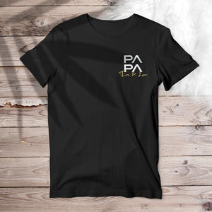 Papa Dad Shirt, Personalized With Name, Gift For Dad Grandpa, Father's Day Gift