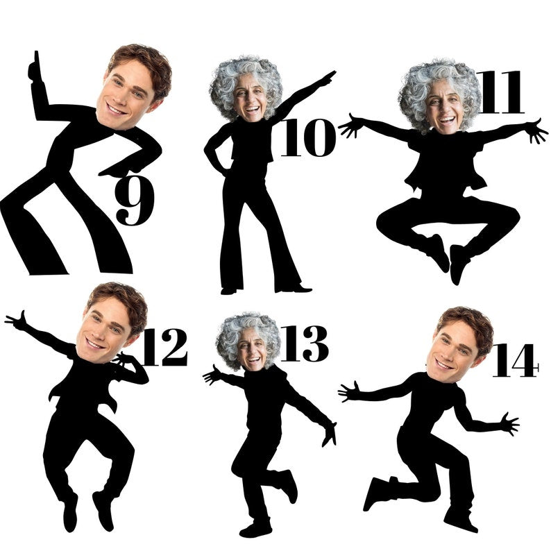 Custom Face Stick Figures Birthday Shirt, Birthday Photo Shirt, Custom Photo Shirt, Birthday Party Group Shirt, Funny Birthday Shirt