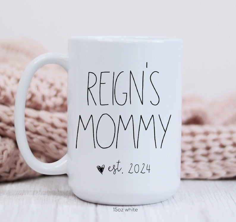 Mama Mug, New Mom Gift Ideas, Mothers Gifts, First Time Momma Presents, New Parent Gift, Mommy Coffee Mugs, Cute Cup for 1st Mother
