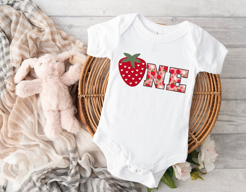 Mom and Dad Berry First Birthday Shirt, Matching Strawberry Tshirt, Mama Papa Daddy Mommy Strawberry Theme 1st Birthday Party, One Pattern