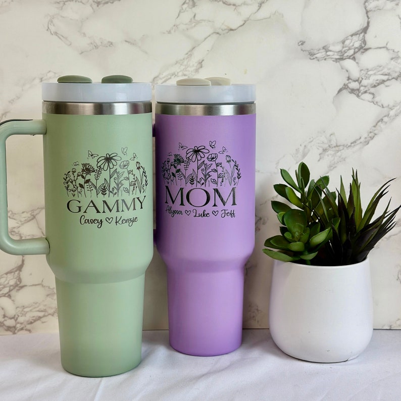 Personalized Mom Gifts-Mothers Day Gift-Mama Tumbler with Kids Name-Mom Tumbler-Mommy Tumbler-Mums Gift-Mom Birthday Gift from Daughter